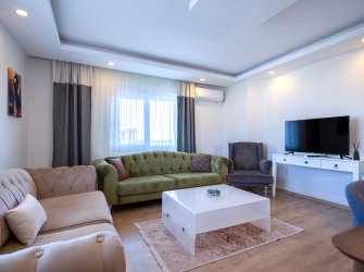 Alanya Konaklı 2+1 Tatil Dairesi | Denize 100m | Havuzlu | Arman Residence